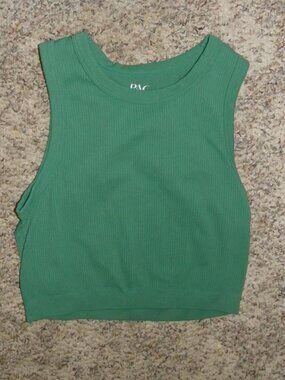 Women Size Small - Ribbed Sleeveless PAC Tops/Shirts- (Choose Brown or Green)
